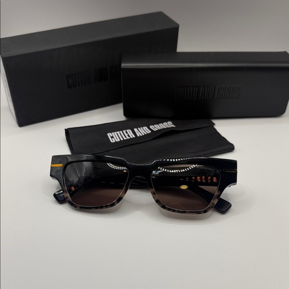 Cutler And Gross Accessories - Cutler and Gross Black and Brown Sunglasses